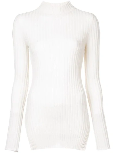 Apiece Apart Ribbed Knit Sweater - Neutrals