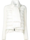 Moncler Padded Front Knitted Jacket - White