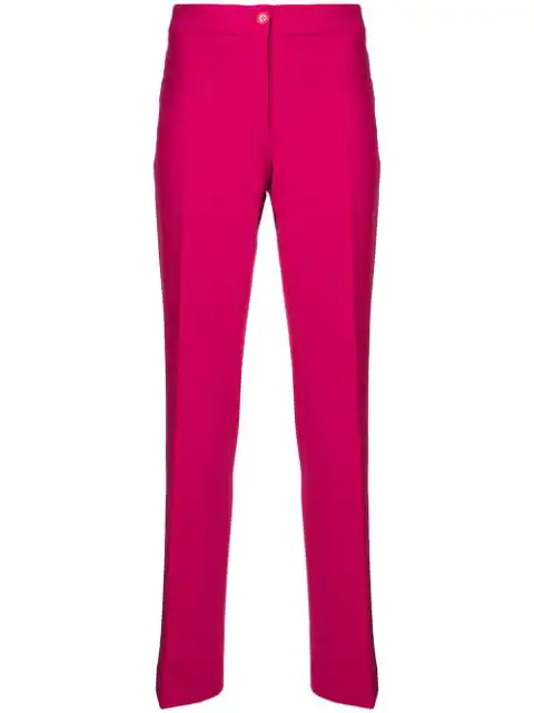 Moschino Slim Fit Tailored Trousers In Pink | ModeSens