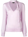 Tom Ford Plunge Neck Sweater - Pink
