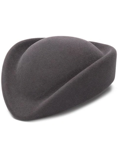 Nina Ricci Pillbox Hat In Grey