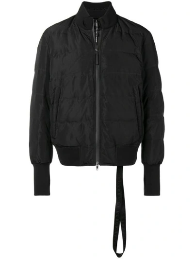 Blackbarrett Padded Bomber Jacket In Black