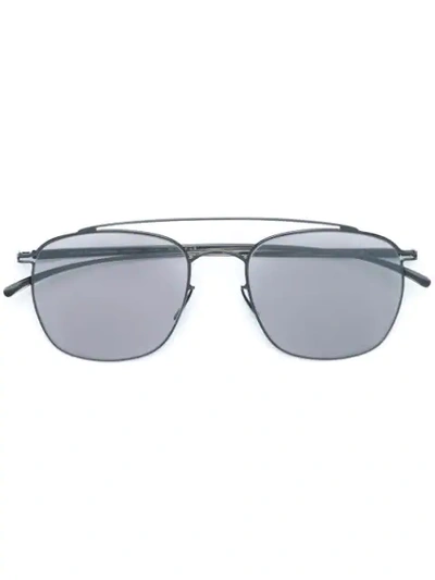 Mykita X Maison Marginal Square-frame Sunglasses In Grey