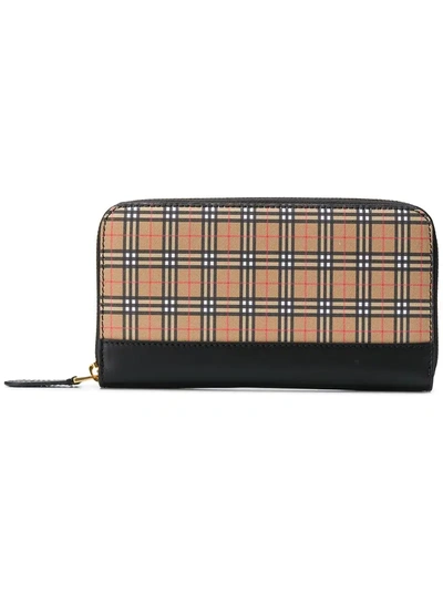 Burberry Small Scale Check Ziparound Wallet - Nude & Neutrals