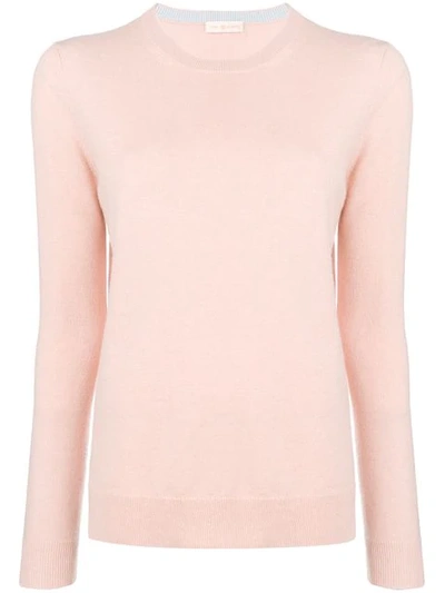 Tory Burch Bella Cashmere Jumper In Pink & Purple