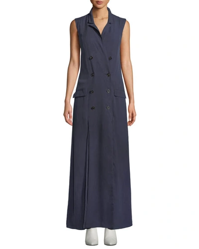 Fame And Partners The Thurman Long Sleeveless Double-breasted Dress