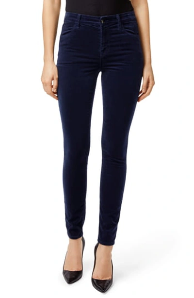 J Brand '815' Mid Rise Velveteen Super Skinny Jeans In Night Out