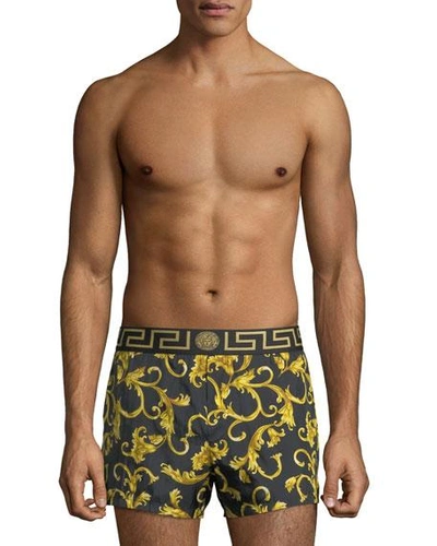 Versace Men's Greek Key Boxers In Multi