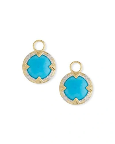 Jude Frances 18k Gold Lisse Uptown Turquoise Earring Charms