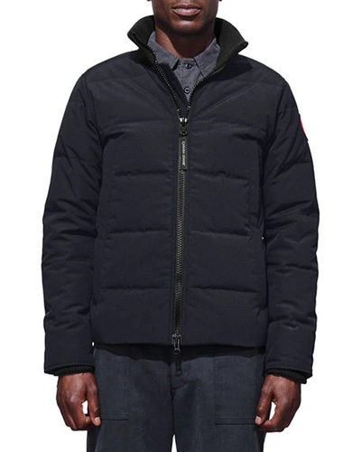 Canada Goose Men's Woolford Quilted Fusion-fit Jacket In Admiral Blue
