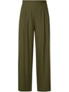 H Beauty & Youth H Beauty&youth High-waist Flared Trousers - Green