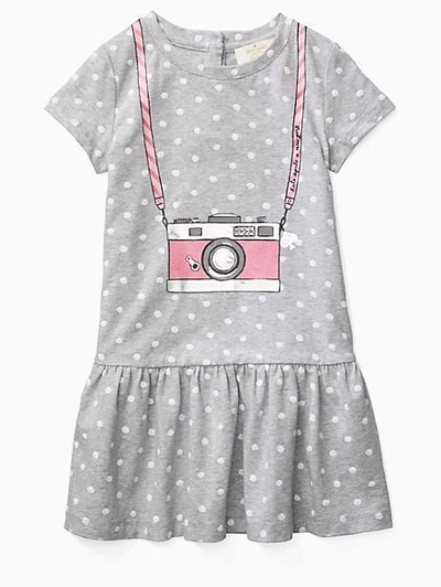 Kate Spade Toddlers' Camera Dress In Heather Grey