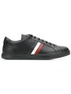 Moncler Black Leather Trainers