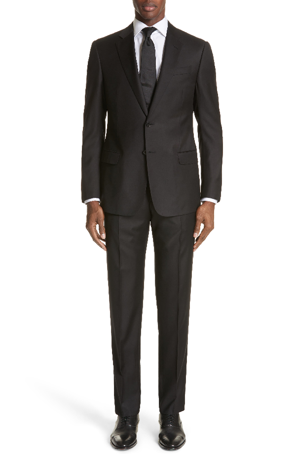 emporio armani black suit