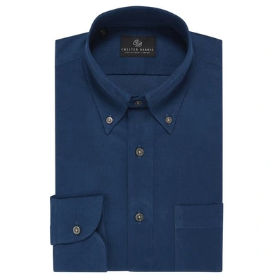 Chester Barrie Baby Cord Shirt In Teal