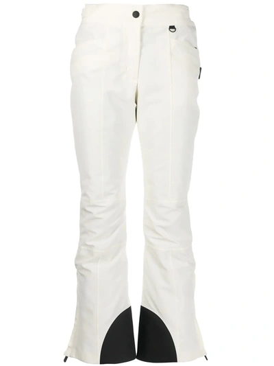 Moncler Kick-flare Ski Trousers In White