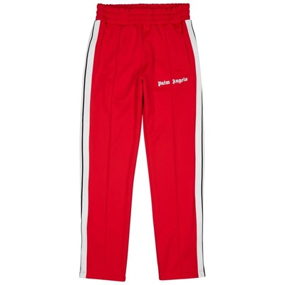 Palm Angels Red Striped Jersey Jogging Trousers