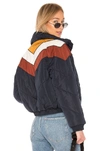 Free People Heidi Navy Quilted Shell Jacket