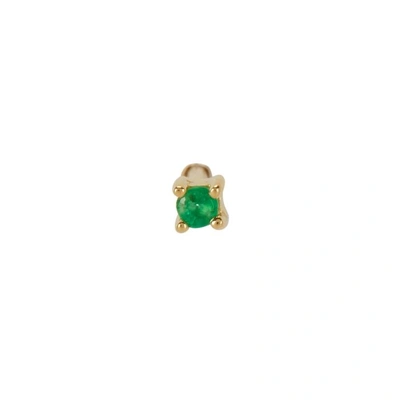 Otiumberg 9kt Gold Emerald Stud Earring