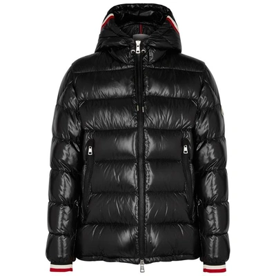 Moncler Alberic Black Quilted Shell Coat