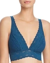 Wacoal Halo Lace Bralette In Majolica Blue