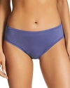 Fine Lines Pure Cotton High-cut Briefs In Liberty Blue