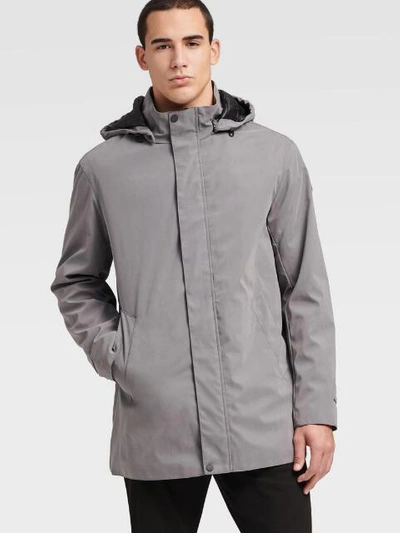 Dkny Men's Big & Tall All Man's Parka With Detachable Hood, Created For Macy's In Med Grey