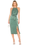 House Of Harlow 1960 X Revolve Milo Dress In Green. In Green Pinstripe