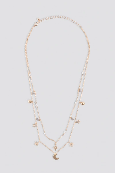 Na-kd Mini Stars And Moon Necklace - Gold