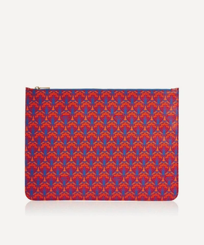 Liberty London Iphis Large Clutch Pouch In Red