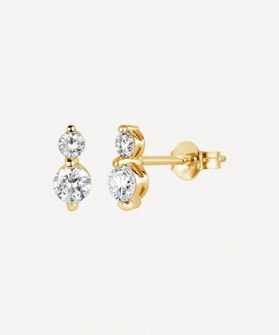 Dinny Hall Gold Shuga Double Diamond Stud Earrings