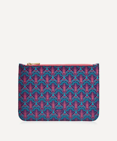 Liberty London Medium Pouch In Iphis Canvas In Blue