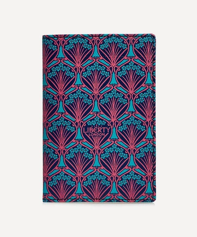 Liberty London Passport Holder In Iphis Canvas In Blue