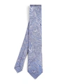 Liberty London Felix Raisen Woven Silk Tie In Grey