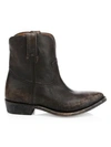 Frye Billy Western Leather Boots In Black