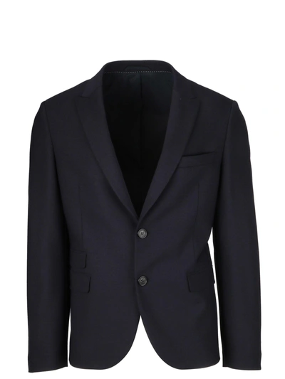 Neil Barrett Contrast Pocket Square Blazer In 415