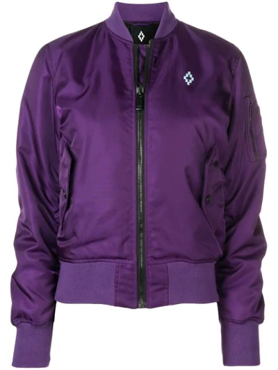 Marcelo Burlon County Of Milan Elephant Man Bomber Jacket - Purple