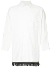Yoshiokubo Fringe Tape Shirts - White