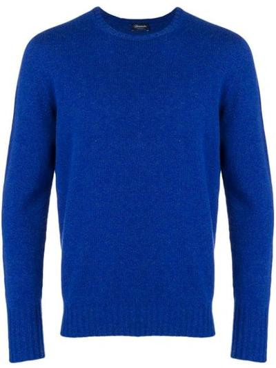 Drumohr Crew Neck Jumper - Blue In Blue