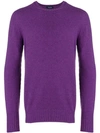 Drumohr Crew Neck Pullover - Purple