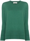 Lamberto Losani Round Neck Sweater In Green