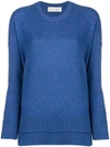 Lamberto Losani Round Neck Sweater - Blue