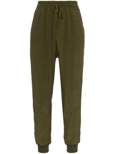 Haider Ackermann Loose Fit Track Trousers In Green