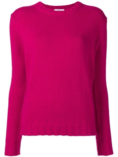 Allude Crew Neck Sweater In Pink