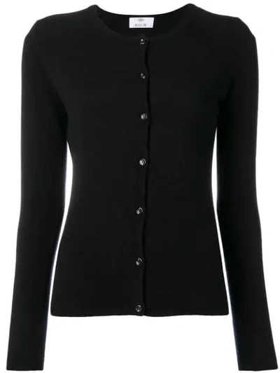 Allude Round Neck Sweater In Black