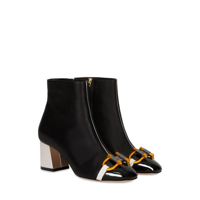 Furla Bellaria Ankle Boots Onyx In Black
