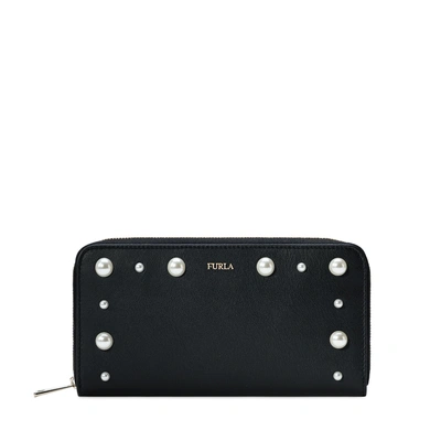 Furla Deliziosa Zip Around Onyx In Beige