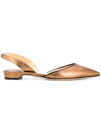 Paul Andrew Rhea 15 Ballerina Shoes In Metallic