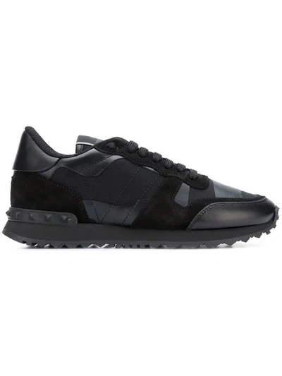 Valentino Garavani Valentino  Camouflage Sneakers - Black