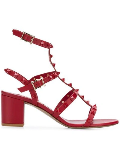 Valentino Garavani Valentino  Rockstud Sandals - Red